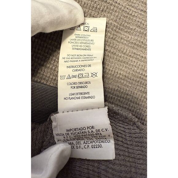 Calvin Klein Cotton Long Sleeve T-Shirt Taupe L sustainable casual 77-22 - Picture 7 of 14